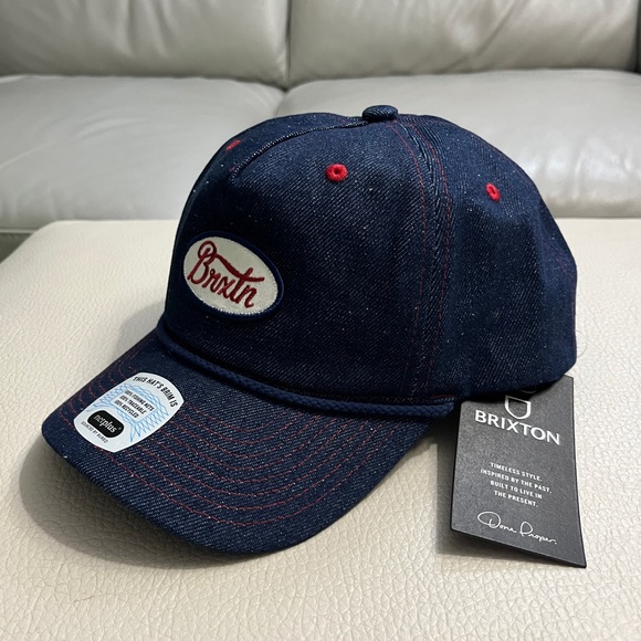 NWT - Brixton Adult Snapback Denim Cap - Picture 3 of 8